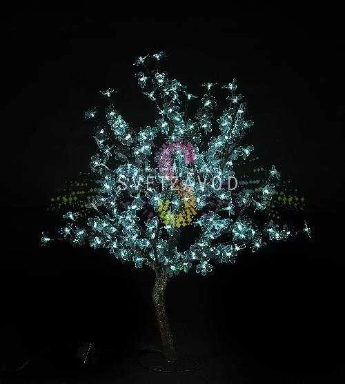 Светодиодный куст Сакуры, 0,8 м, Ø0,8 м, 224 LED, белый