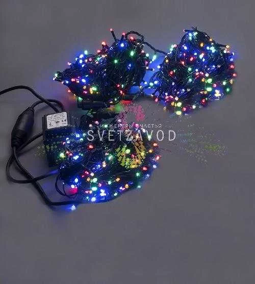 Клип Лайт Спайдер, 24В, 3 нити по 20м, мульти, фиксинг, черный ПВХ, IP54