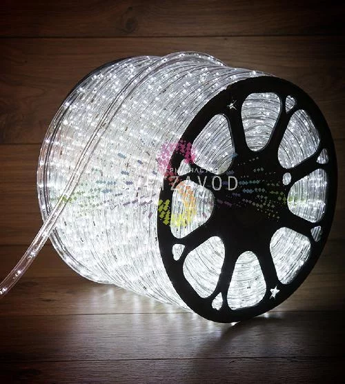 Светодиодный дюралайт, Ø 13мм, 220В, 3W, 36 led/м, чейзинг, белый, 100м, Neon-Night