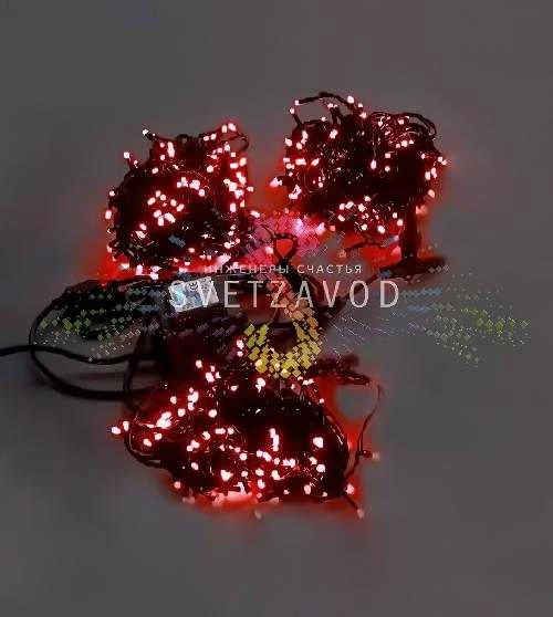 Клип Лайт Спайдер, 24В, 3 нити по 20м, красный, фиксинг, черный ПВХ, IP54