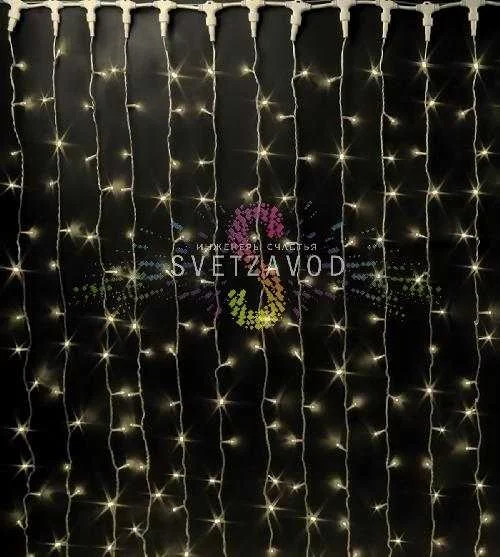 Светодиодный дождь Водопад, 3х2м, теплый белый, чейзинг, прозрачный ПВХ, 24В, IP54, Rich Led Светодиодный дождь Водопад, 3х2м, теплый белый, чейзинг, прозрачный ПВХ, 24В, IP54, Rich Led