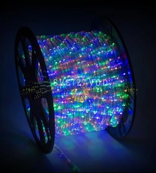 Светодиодный дюралайт, Ø 13мм, 220В, 3W, 36 led/м, чейзинг, мульти, шаг 2м, 100м, Rich Led Светодиодный дюралайт, Ø 13мм, 220В, 3W, 36 led/м, чейзинг, мульти, шаг 2м, 100м, Rich Led