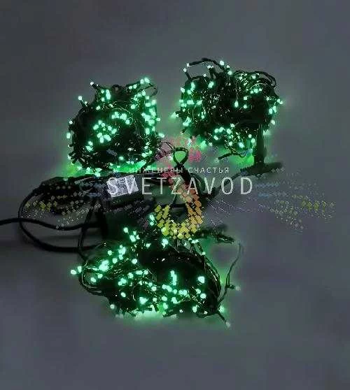 Клип Лайт Спайдер, 24В, 3 нити по 20м, зеленый, фиксинг, черный ПВХ, IP54