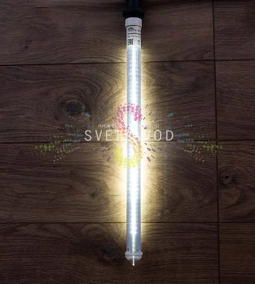 Тающая сосулька для Белт лайта, белая, 50cм, двусторонняя, 220В, 96 LED, Е27, IP65, Neon-Night