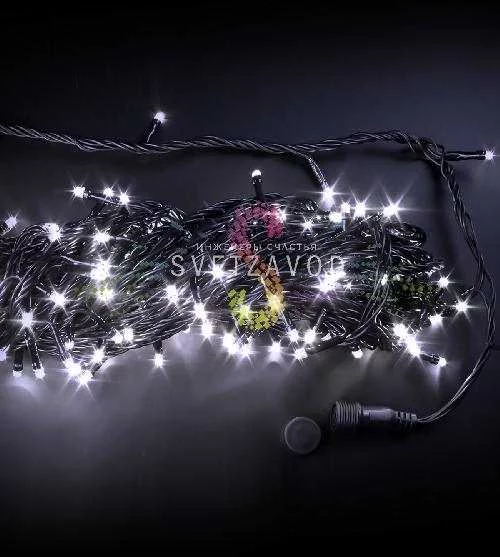 Гирлянда-нить Твинкл Лайт, 220В, чейзинг, белая, 20м, черный ПВХ ,IP54, Rich Led Гирлянда-нить Твинкл Лайт, 220В, чейзинг, белая, 20м, черный ПВХ ,IP54, Rich Led