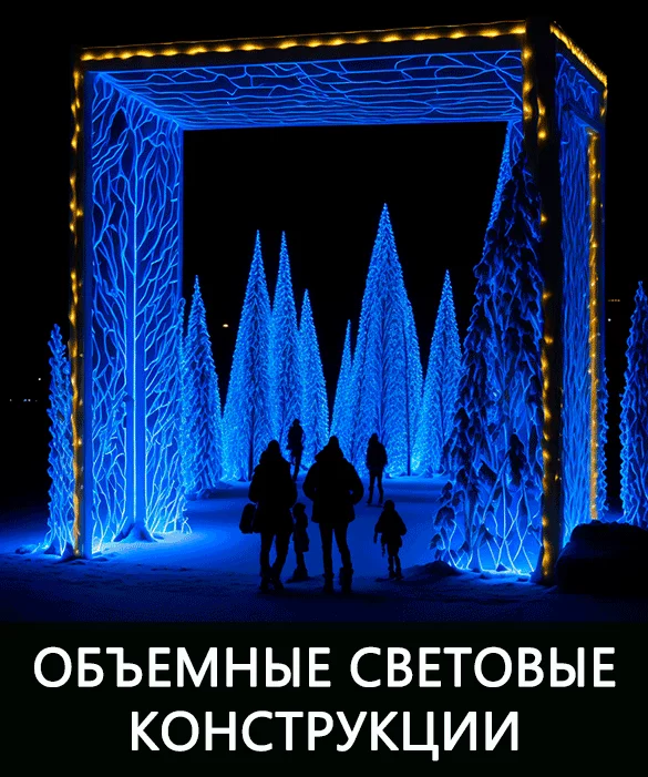 Светодиодные фигуры 3D