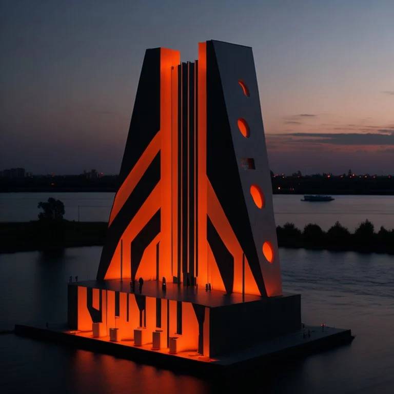 Генерация LenardoAI архитектурная форма от нейросети к 9 мая