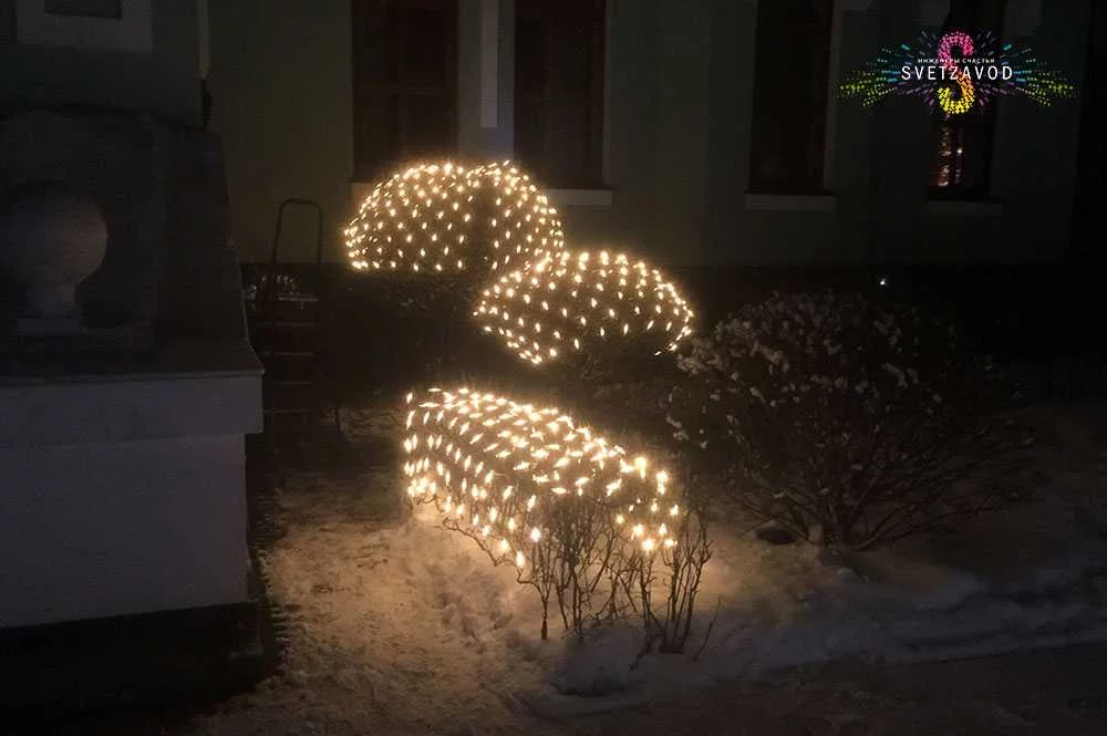 Скрытая подсветка деревьев