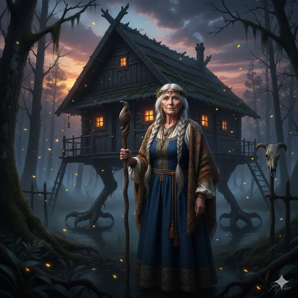 Сказки, Баба Яга, Новый год, избушка на куриных ножках