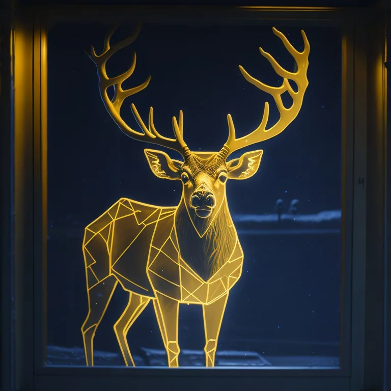 Световые пластиковые панно Световое панно в виде подарка