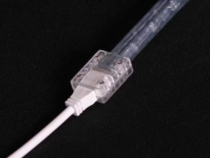 Подключение круглого и плоского дюралайта Проверка работы 3-жильного дюралайта