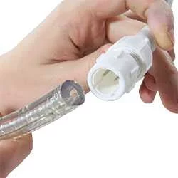 Подключение силового шнура к дюралайту