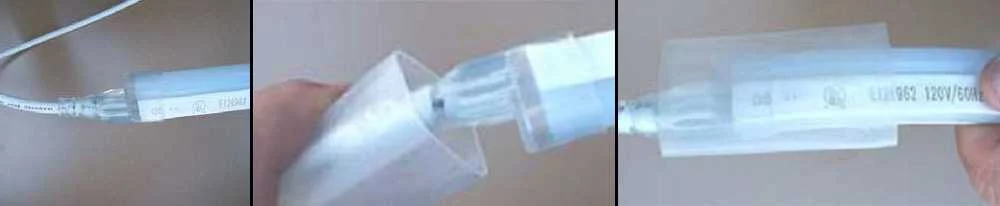 Как правильно подключить и монтировать гибкий неон Подключение кабеля питания к коннектору