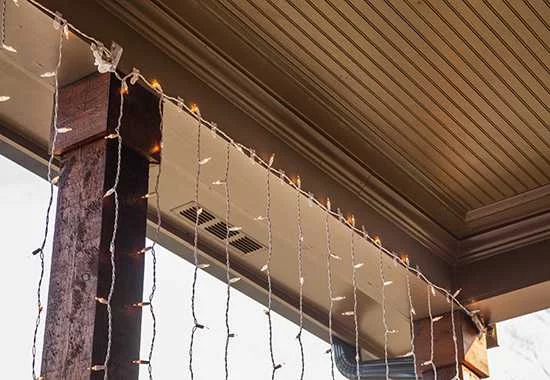 Соединение двух секций светового занавеса