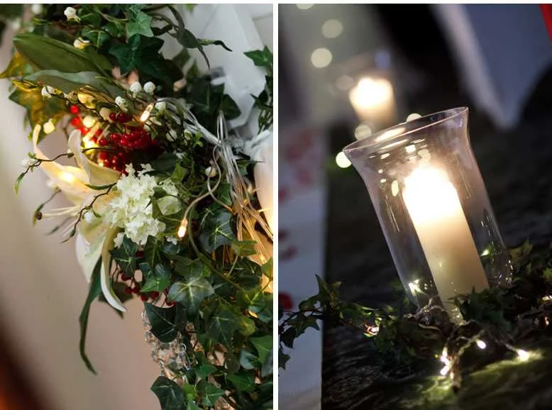 Огни свадебного стола Огни свадебного стола