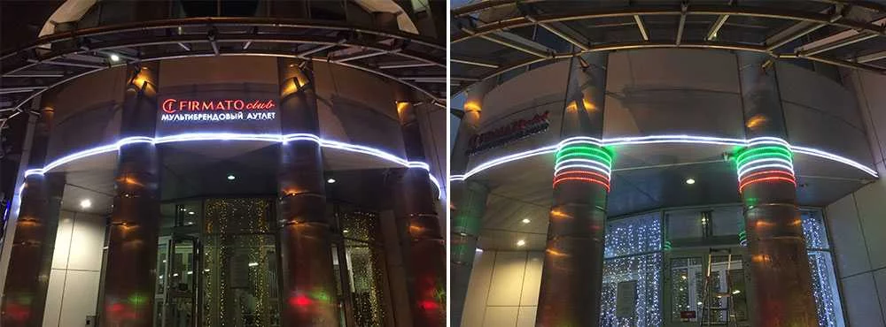 Монтаж дюралайта в направляющую