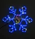 Светодиодная Снежинка, 79х69см, синяя, мерцающая, 220В, IP65