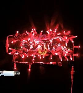 Гирлянда-нить Стринг Лайт, 24В, фиксинг, красная, 10м, белый ПВХ, IP65, Rich Led