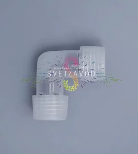 Коннектор cоединительный L-образный, для светодиодного дюралайта, 2W Ø 13мм, уп. 10шт, Rich Led