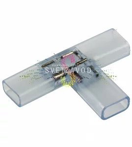 Коннектор cоединительный Т-образный для светодиодной ленты Тейп Лайт, 17х6,5мм, уп. 10шт, Neon-Night