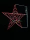 СВЕТОДИОДНАЯ КОНСОЛЬ "ЗВЕЗДА", ДВУХСТОРОННЯЯ, ИНТЕРАКТИВНАЯ, НЕОН, 150Х150 СМ, ДУ, КРАСНАЯ