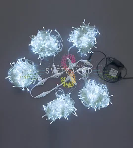 Клип Лайт Спайдер, 24В, 5 нитей по 20м, белый, фиксинг, прозрачный ПВХ, IP54