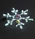 Светодиодная Cнежинка, 40см, белая, фиксинг, 220В, IP65