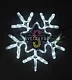 Светодиодная Снежинка, 57х56см, белая, фиксинг, 220В, IP65