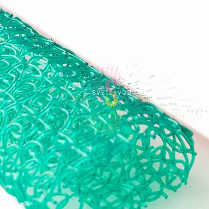 Деколэйс, декоративный материал из ПВХ нити, 1х10м, зеленый