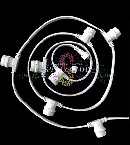 Белт лайт 2W, 220/24В, шаг 20см, E27, белый, фиксинг, 50м, влагозащищенный, Svetzavod 