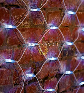 Световая сеть, 2х3м, 220В, белая, белый каучук, IP67, с контроллером, Neon-Night