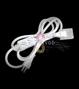 Силовой шнур с диодным мостом для светодиодного дюралайта 3W,11х18мм