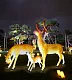 Светодиодные фигуры из стекловолокна Семья оленей, 154/77/59 см, 24В, с трансформатором, IP65