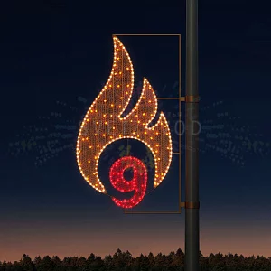 Светодиодная консоль к 9 мая "День Победы", 155х86 см