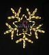 Светодиодная Снежинка, 57х56см, теплая белая, фиксинг, 220В, IP65