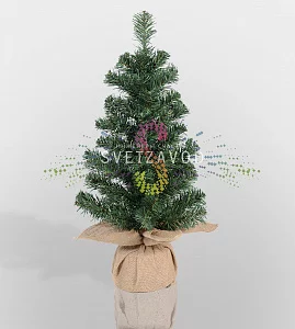 Узнайте выгодную цену и условия опта! Елочка в в плетеном мешочке, 60см, ветки ПВХ, Neon-Night