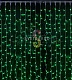 Светодиодный дождь 2х3м, зеленый, мерцающий, WF, белый ПВХ, 220В, IP65, Rich Led