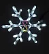 Светодиодная Cнежинка, 40см, белая, фиксинг, 220В, IP65