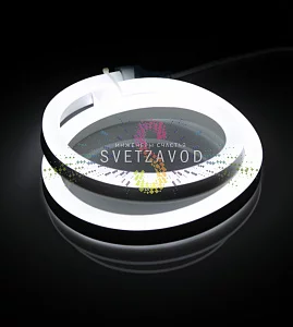 Светодиодный гибкий неон, белый, 12х25мм, 120SMD2835, 220В, IP65, 50м