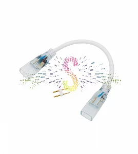 Коннектор для двухстороннего гибкого неона 8х16мм, 20см, Neon-Night