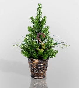 Узнайте выгодную цену на елочку Neon-Night! Оптовые скидки. Елочка в пластиковом горшке, 45см, ветки литые, Neon-Night