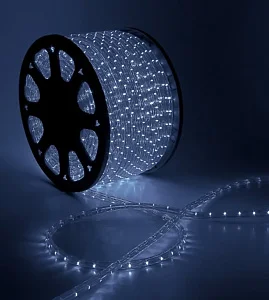 Дюралайт круглый, Ø 13мм, белый, 50м, 12В, 2W, 36 led/м, фиксинг