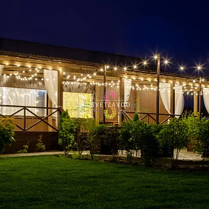 Белт лайт 2W, 220/24В, шаг 50см, E27, черный каучук, фиксинг, 100м, влагозащищенный, Neon-Night