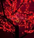 Светодиодное дерево Сакура, 2,5 м, Ø2 м, красное, 24B, 1728LED, IP54