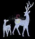 Акриловая фигура 3D Олененок благородный, белый, 100 см, 1800 LED, 24В, с трансформатором