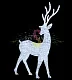 Акриловая фигура 3D Олененок благородный, белый, 100 см, 1800 LED, 24В, с трансформатором