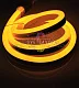 Светодиодный гибкий неон, желтый, 8х18мм, 120SMD2835, 220В, IP65, 50м