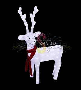 Акриловая фигура 3D Олень, 49х18х85 см, 200 LED, 31В, с трансформатором, Neon-Night