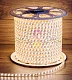 Светодиодная лента Тейп Лайт 120SMD5730, 220В, 17х6,5мм, теплая белая, IP67, 100м, Neon-Night