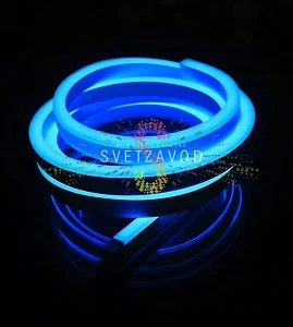 Светодиодный гибкий неон, синий, 8х16мм, 120SMD2835, 220В, IP65, 50м, Rich Led
